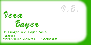vera bayer business card